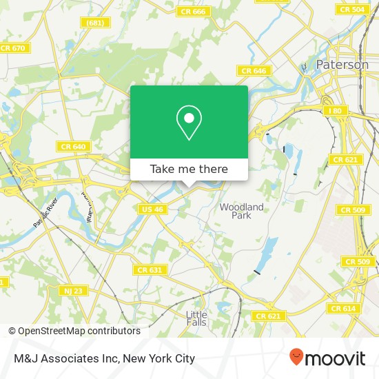 M&J Associates Inc map