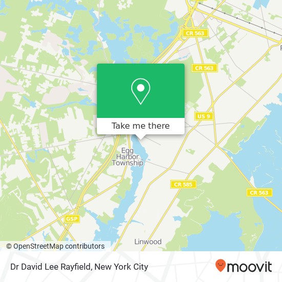 Dr David Lee Rayfield map
