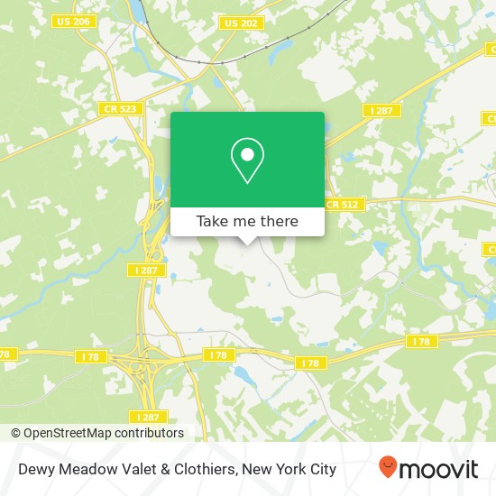 Dewy Meadow Valet & Clothiers map