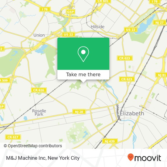 Mapa de M&J Machine Inc