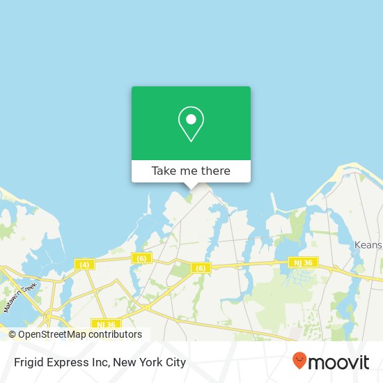 Frigid Express Inc map