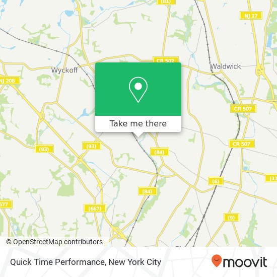 Mapa de Quick Time Performance