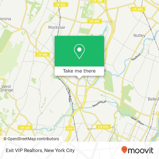 Exit VIP Realtors map