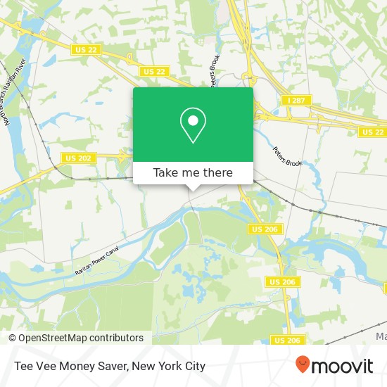 Mapa de Tee Vee Money Saver