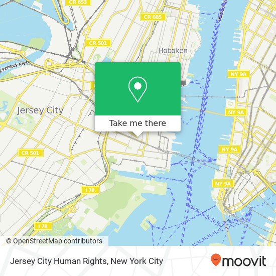 Mapa de Jersey City Human Rights