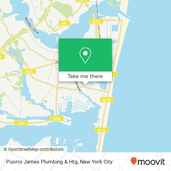 Puorro James Plumbing & Htg map