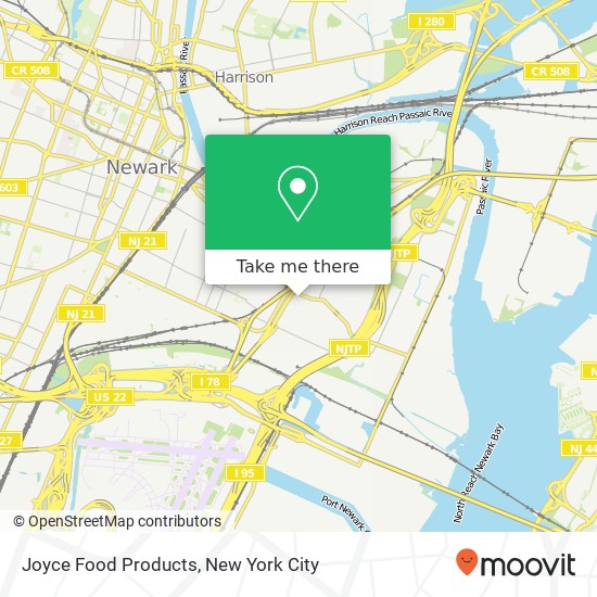 Joyce Food Products map