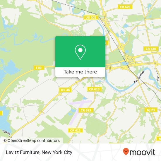 Levitz Furniture map