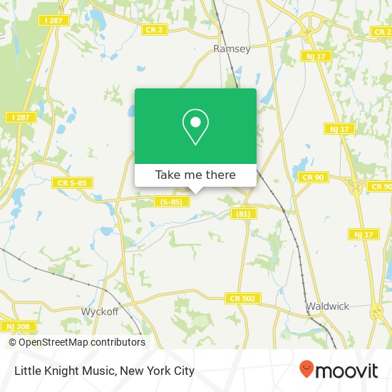 Mapa de Little Knight Music