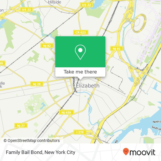 Family Bail Bond map