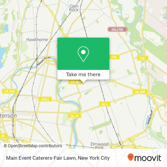 Main Event Caterers-Fair Lawn map