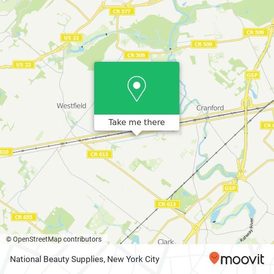 National Beauty Supplies map