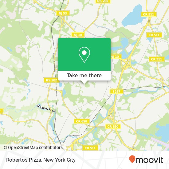 Robertos Pizza map