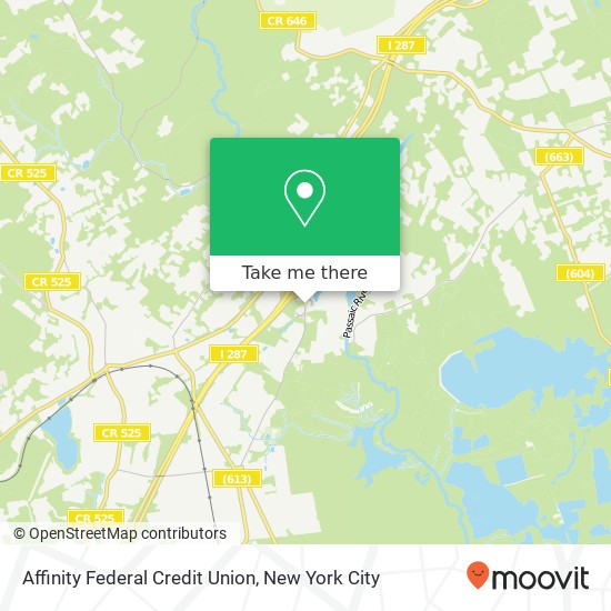 Mapa de Affinity Federal Credit Union