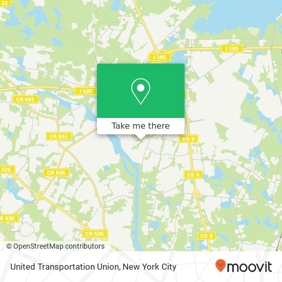 United Transportation Union map