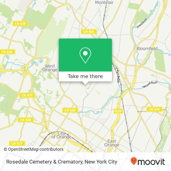 Rosedale Cemetery & Crematory map