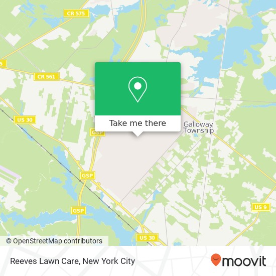 Reeves Lawn Care map