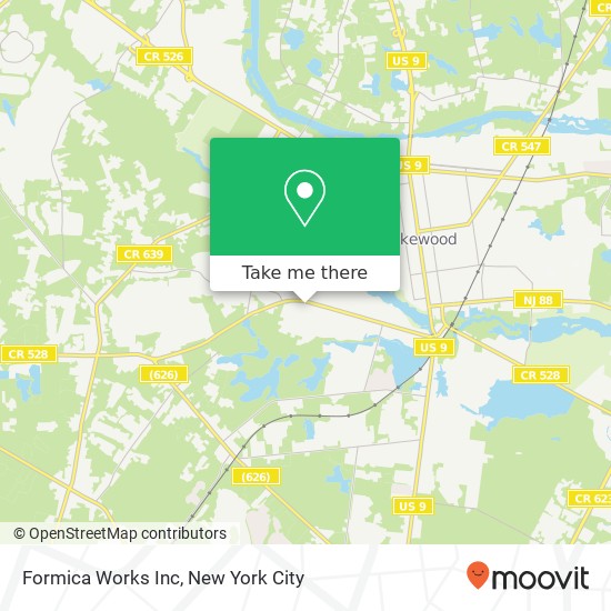 Mapa de Formica Works Inc