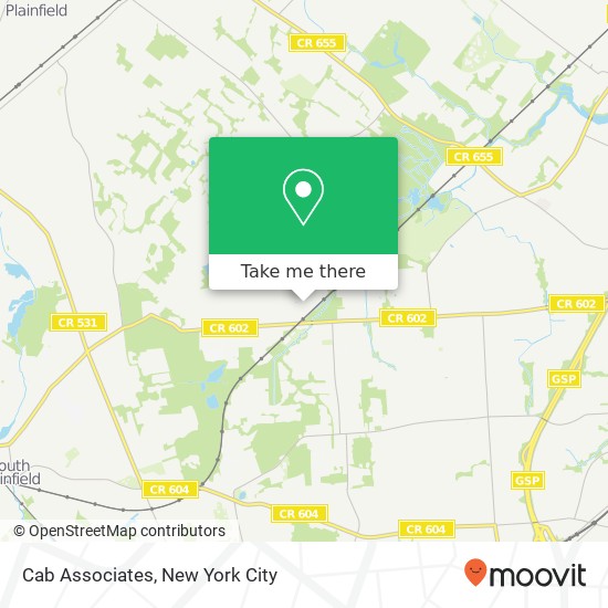 Cab Associates map