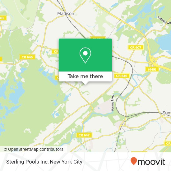 Sterling Pools Inc map