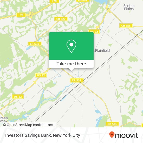 Investors Savings Bank map