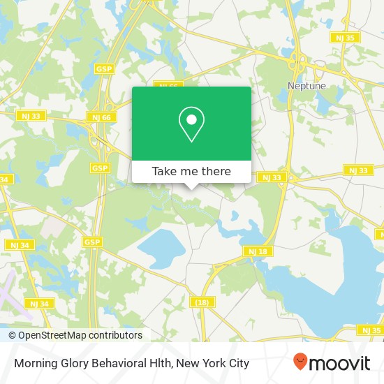 Morning Glory Behavioral Hlth map