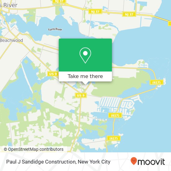 Paul J Sandidge Construction map