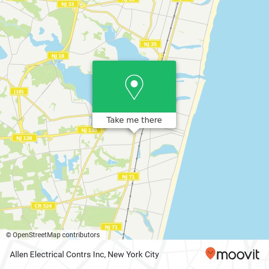 Allen Electrical Contrs Inc map