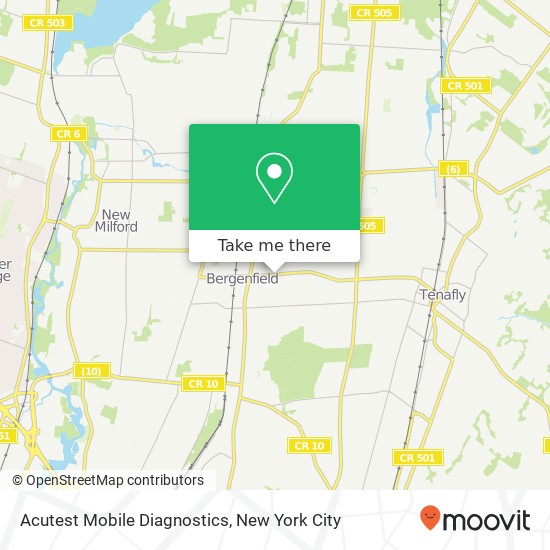 Acutest Mobile Diagnostics map