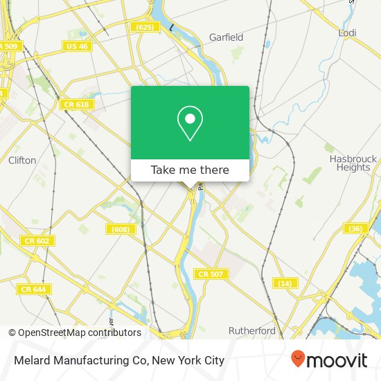 Mapa de Melard Manufacturing Co
