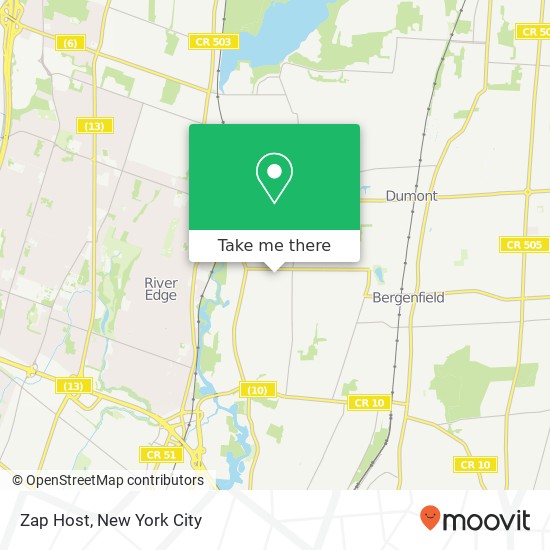 Mapa de Zap Host