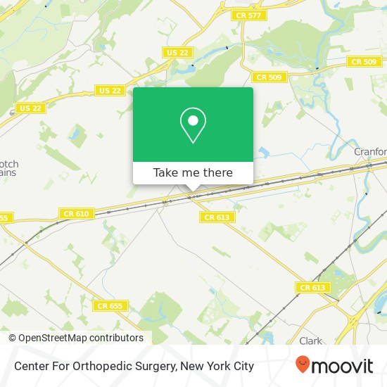 Center For Orthopedic Surgery map