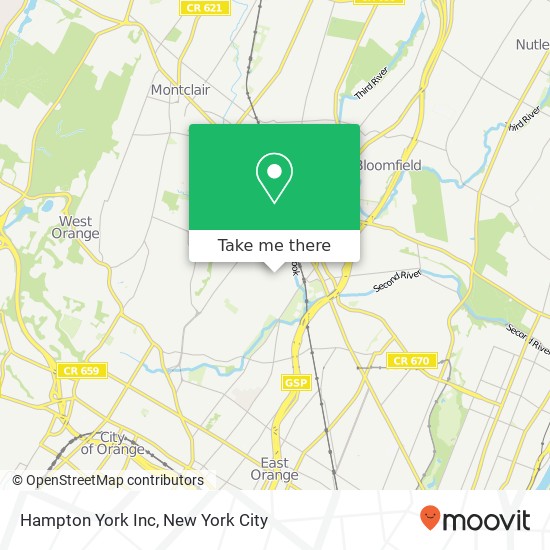 Mapa de Hampton York Inc