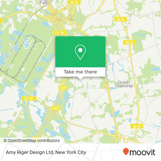 Mapa de Amy Riger Design Ltd