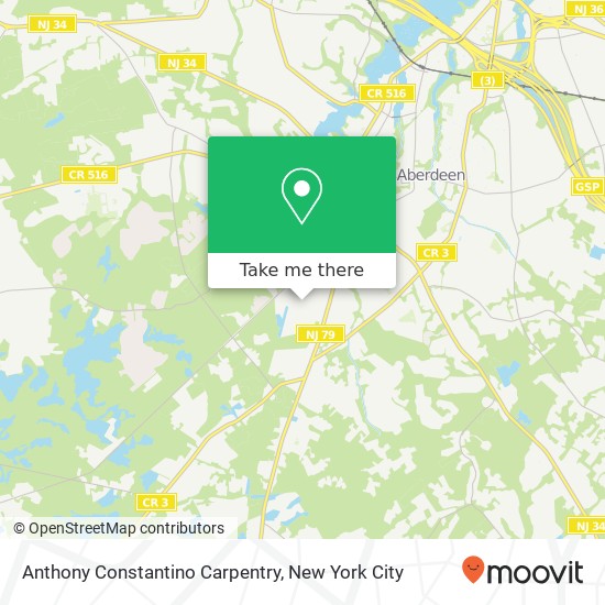 Mapa de Anthony Constantino Carpentry