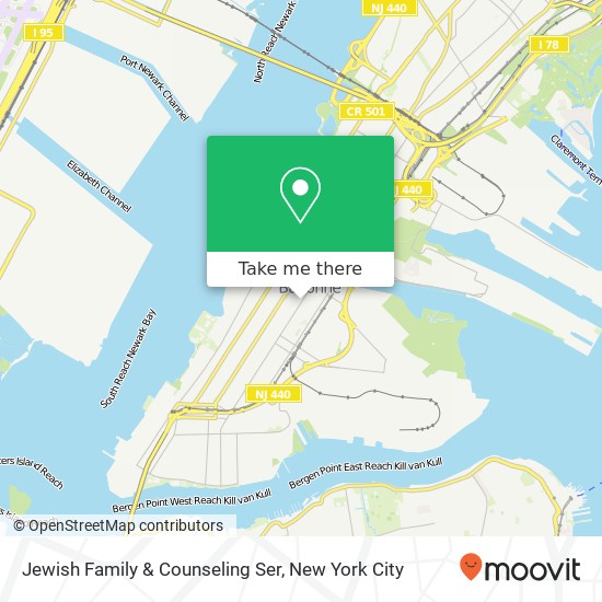 Jewish Family & Counseling Ser map