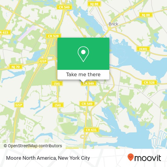 Moore North America map