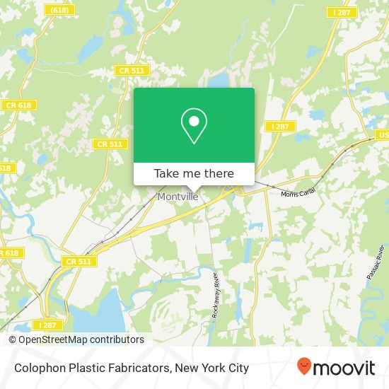 Mapa de Colophon Plastic Fabricators