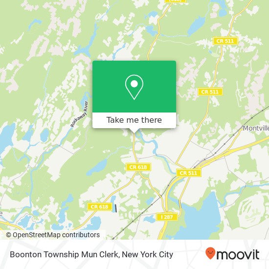 Mapa de Boonton Township Mun Clerk