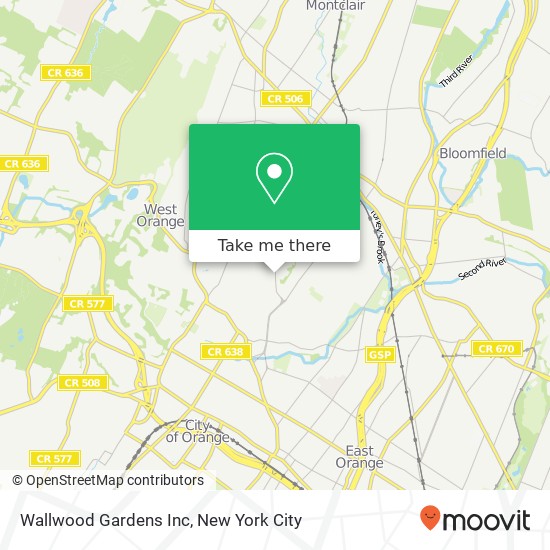 Mapa de Wallwood Gardens Inc