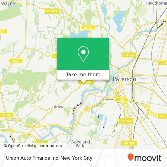 Union Auto Finance Inc map