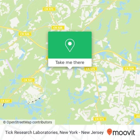 Mapa de Tick Research Laboratories