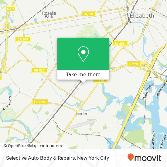 Selective Auto Body & Repairs map