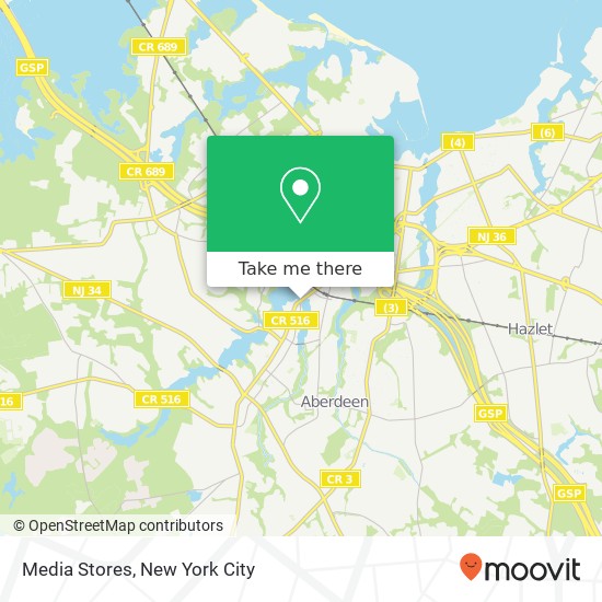 Media Stores map