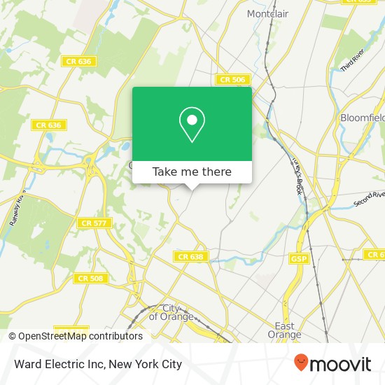 Ward Electric Inc map