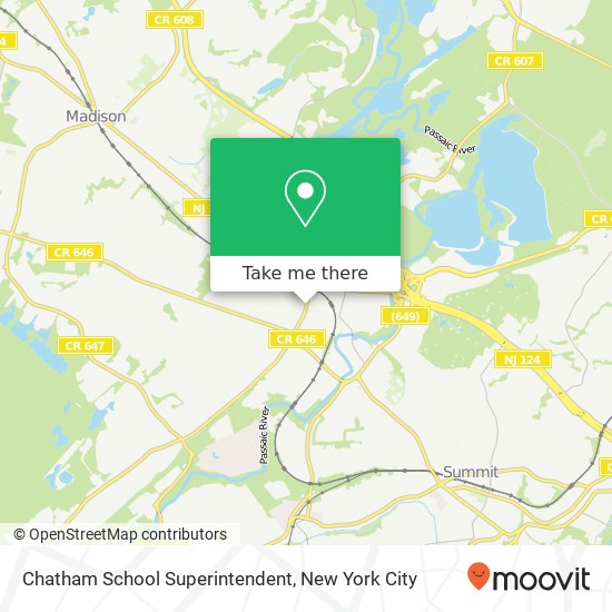 Chatham School Superintendent map