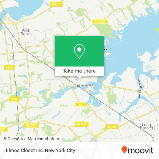 Elmos Closet Inc map