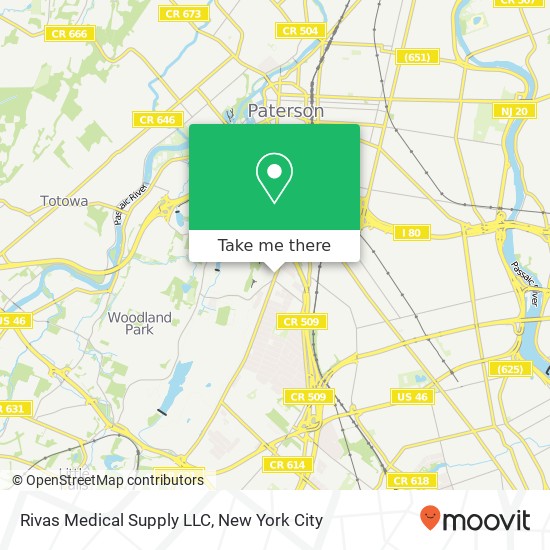 Mapa de Rivas Medical Supply LLC