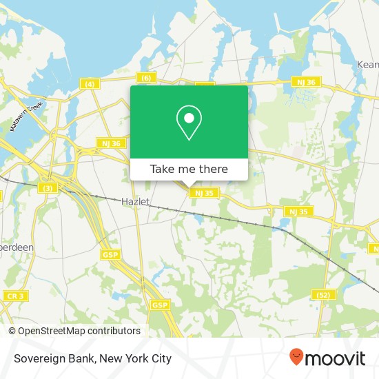 Sovereign Bank map