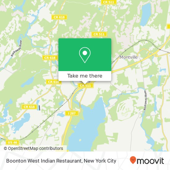 Mapa de Boonton West Indian Restaurant